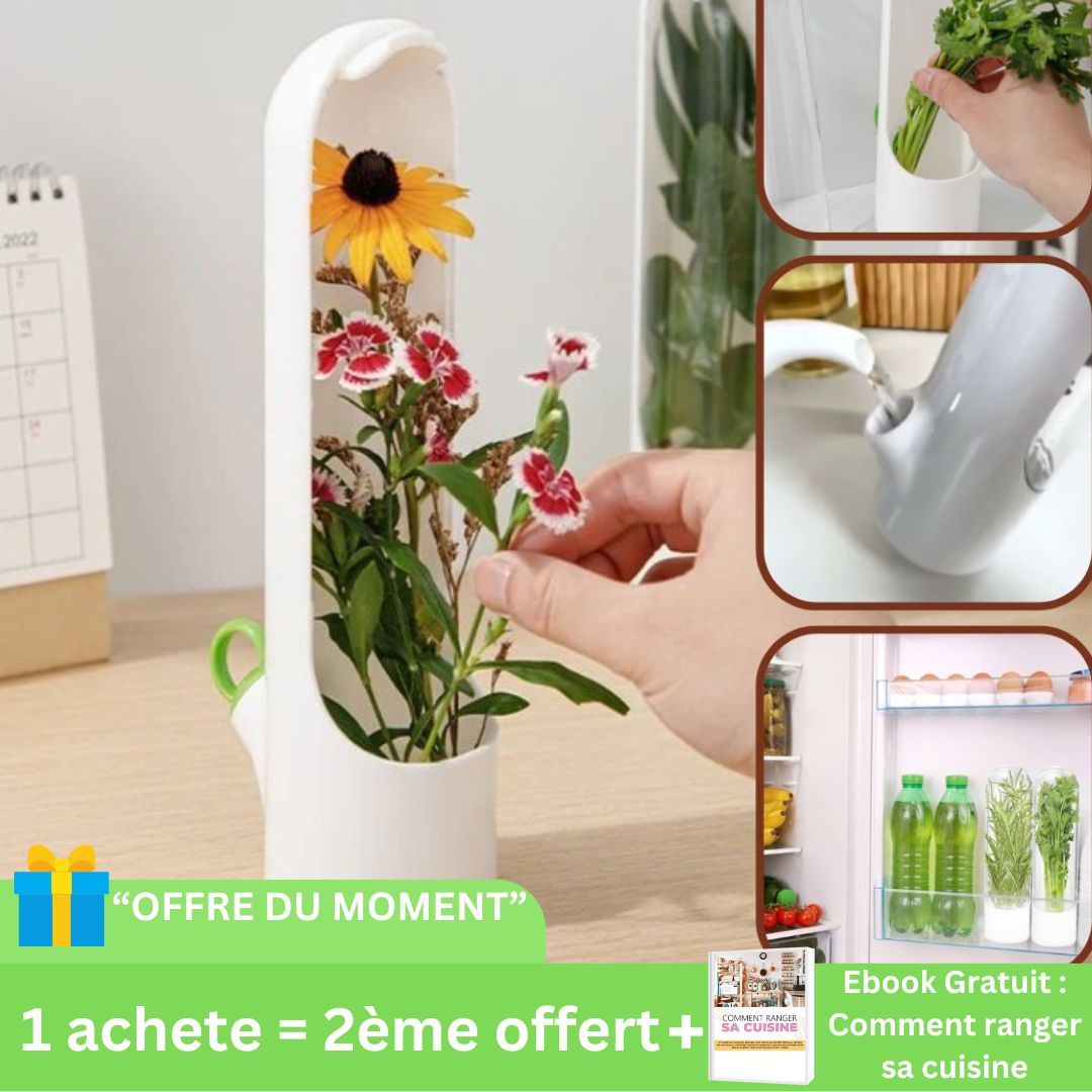 Contenant herbes fraîches - Aimerangement.com